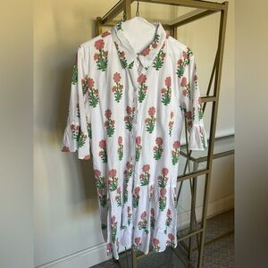 Victoria Dunn Floral Button-Down dress